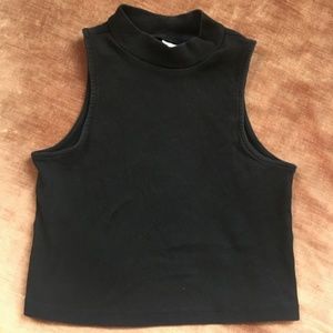 H&M Divided Black high neck crop top